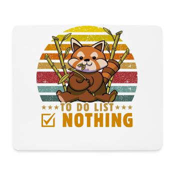 To do List Nothing - Mouse Pad (horizontal) - white - Front