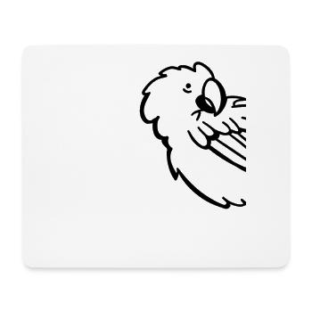 Perroquet Oiseau Perroquet Perruche Oiseau - Tapis de souris (format paysage) - blanc - Devant