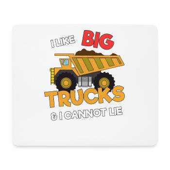 Bagger Baustelle Bauarbeiter Bau Lüge I Geschenk - Mousepad (Querformat) - Weiß - Vorne