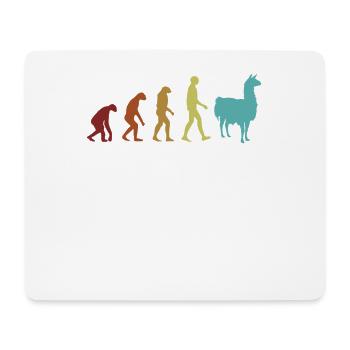 Alpaca Evolution Guanaco Llama Vicuna Breeder - Mouse Pad (horizontal) - white - Front