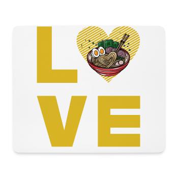 Ramen Amour - Tapis de souris (format paysage) - blanc - Devant