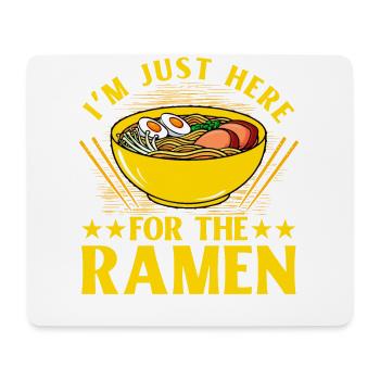 Je suis juste ici pour les Ramen - Tapis de souris (format paysage) - blanc - Devant