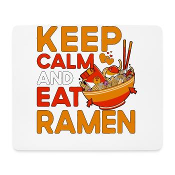 Keep calm and eat Ramen - Mousepad (Querformat) - Weiß - Vorne