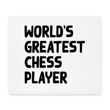 World's Greatest Chess Player - Mousepad (Querformat) - Weiß - Vorne