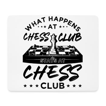 What Happens At Chess Club Stays At Chess Club - Mousepad (Querformat) - Weiß - Vorne
