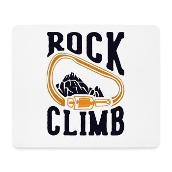 Rock Climb Sportklettern Speedklettern Kraxler - Mousepad (Querformat) - Weiß - Vorne