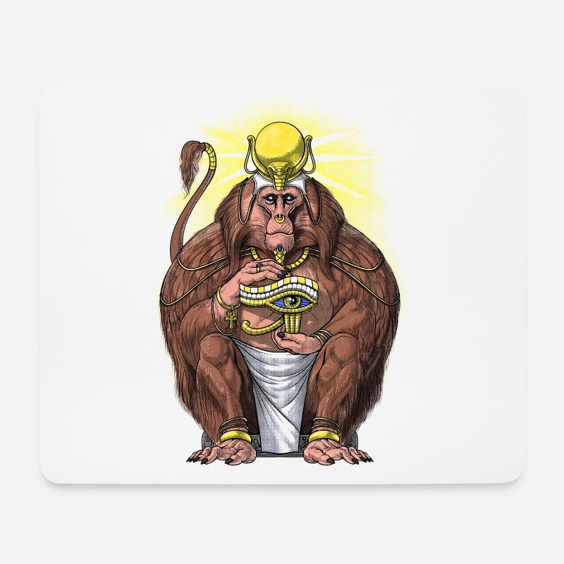 Altägyptische Mythologie Gottheit Aani - Mousepad (Querformat) - Weiß