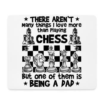 Dad Playing Chess Funny Chess Lover Quotes - Mousepad (Querformat) - Weiß - Vorne