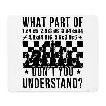 Sicilian Defense Chess Opening Funny Chess Player - Mousepad (Querformat) - Weiß - Vorne
