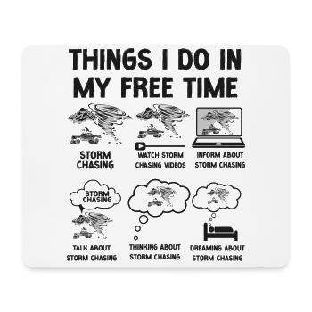 Storm Chaser Hurricane Meteorology - Mousepad (Querformat) - Weiß - Vorne