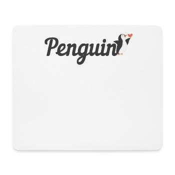 Penguin Text Königspinguin Kaiserpinguin Seevogel - Mousepad (Querformat) - Weiß - Vorne