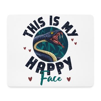Snake Serpent This Is My Happy - Mouse Pad (horizontal) - white - Front