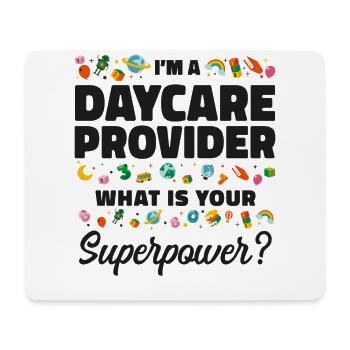 Childcare Daycare Provider Teacher - Mouse Pad (horizontal) - white - Front