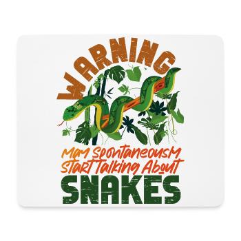 Snake Serpent Warning May - Mouse Pad (horizontal) - white - Front