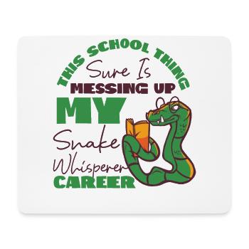 Snake Serpent This School Thing - Mousepad (Querformat) - Weiß - Vorne