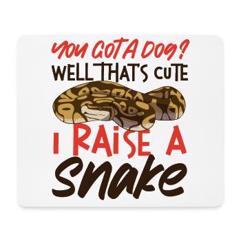 Snake Serpent You Got A Dog? Well - Mouse Pad (horizontal) - white - Front