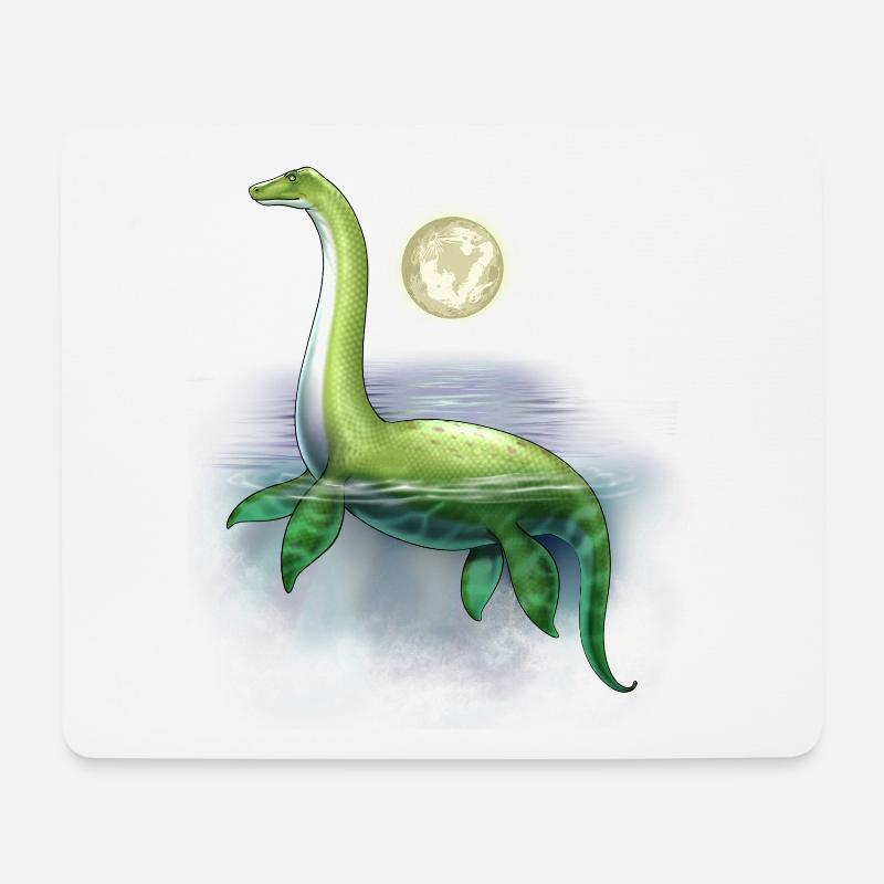 Loch Ness Monster - Mousepad (Querformat) - Weiß