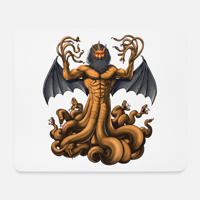 Greek Mythology Deity Typhon - Mouse Pad (horizontal) - white