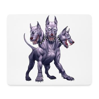 Three Headed Dog Cerberus - Mouse Pad (horizontal) - white - Front