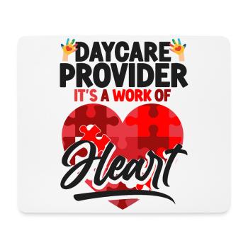 Childcare Daycare Provider Teacher - Mouse Pad (horizontal) - white - Front