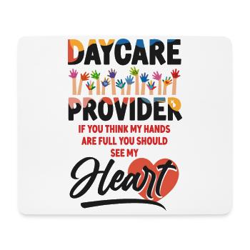 Childcare Daycare Provider Teacher - Mouse Pad (horizontal) - white - Front