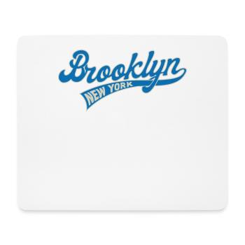 Ville natale, Brooklyn, New York, Script de - Tapis de souris (format paysage) - blanc - Devant