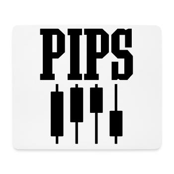 Pips Funny Forex Trader Trading Fan Odds - Mouse Pad (horizontal) - white - Front