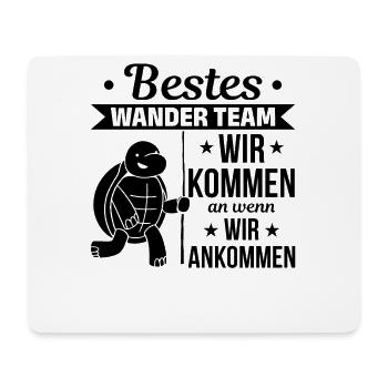 Spaß Schildkröten Wander Team Bestes Wander Team - Mousepad (Querformat) - Weiß - Vorne