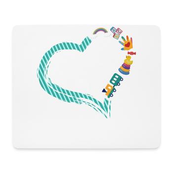 Childcare Daycare Provider Teacher - Mouse Pad (horizontal) - white - Front