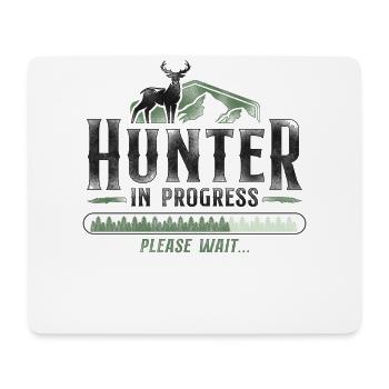 Buck Deer Hunting Hunter Vintage - Mousepad (Querformat) - Weiß - Vorne