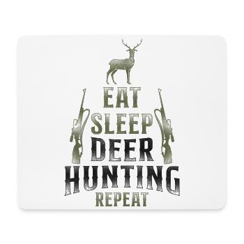 Buck Deer Hunting Hunter Vintage - Mouse Pad (horizontal) - white - Front