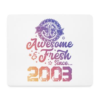 2003 awesome fresh - Mouse Pad (horizontal) - white - Front