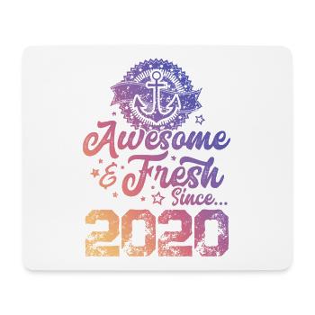2020 awesome fresh - Mouse Pad (horizontal) - white - Front