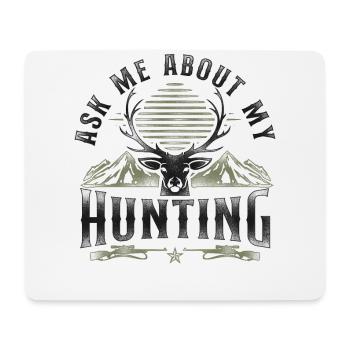 Buck Deer Hunting Hunter Vintage - Mouse Pad (horizontal) - white - Front