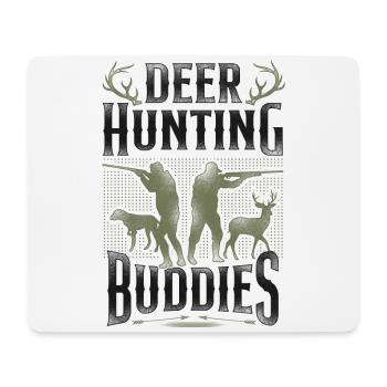 Buck Deer Hunting Hunter Vintage - Mouse Pad (horizontal) - white - Front