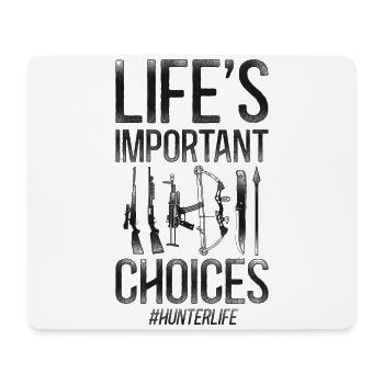 Buck Deer Hunting Hunter Vintage - Mousepad (Querformat) - Weiß - Vorne