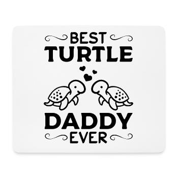Meilleure tortue papa jamais tortue de mer papa mignon - Tapis de souris (format paysage) - blanc - Devant