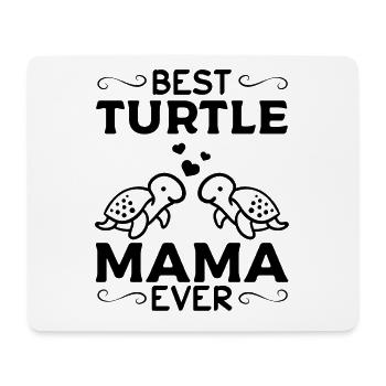 Meilleure maman tortue de tous les temps - Tapis de souris (format paysage) - blanc - Devant