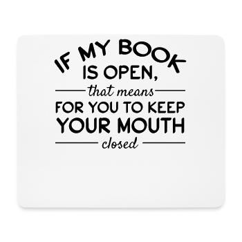 Book Reading Books Library Book Lover Funny Book - Mousepad (Querformat) - Weiß - Vorne