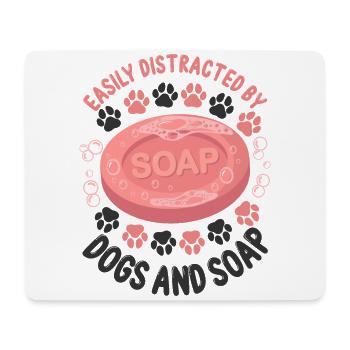 Soap Making Crafting Dog Easily - Mousepad (Querformat) - Weiß - Vorne