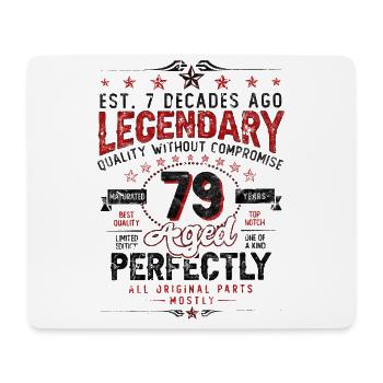 Vintage Legendary - Aged perfectly 79th birthday - Mouse Pad (horizontal) - white - Front