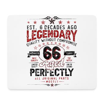 Vintage Legendary - Aged perfectly 66th birthday - Mouse Pad (horizontal) - white - Front
