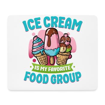 Ice Cream Cone Popsicle Ice Cream - Mousepad (Querformat) - Weiß - Vorne