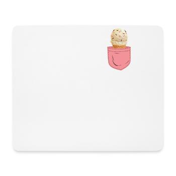 Ice Cream Pocket Cone - Mousepad (Querformat) - Weiß - Vorne