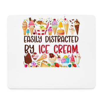 Ice Cream Cone Popsicle Easily - Mousepad (Querformat) - Weiß - Vorne