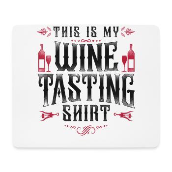 Sommelier Wine Drinking Tasting - Mouse Pad (horizontal) - white - Front