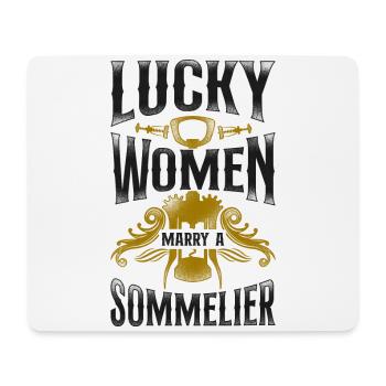 Sommelier Wine Drinking Tasting - Mousepad (Querformat) - Weiß - Vorne