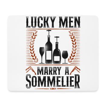 Sommelier Wine Drinking Tasting - Mousepad (Querformat) - Weiß - Vorne