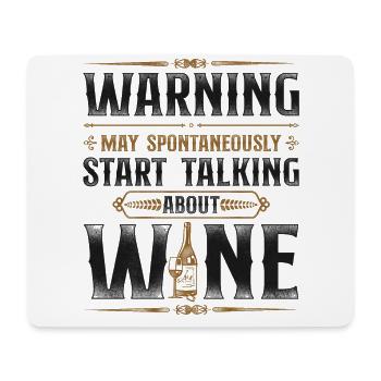 Sommelier Wine Drinking Tasting - Mousepad (Querformat) - Weiß - Vorne