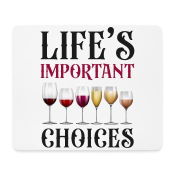 Sommelier Wine Drinking Tasting - Mousepad (Querformat) - Weiß - Vorne